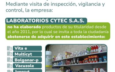 El ICA alerta a la ciudadanía sobre productos fuera de norma